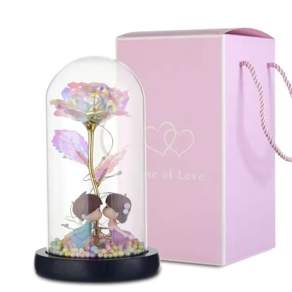 VIP link for New Wishing Girl Galaxy Rose In Flask LED Flashing Flowers Valentine's Day Gift - Image 5