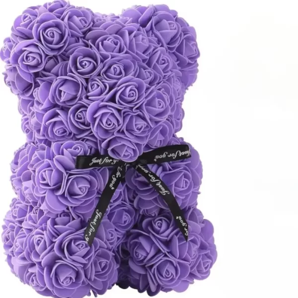 Artificial Flower Eternal Rose Teddy Bear for Mom Mother's Day Birthday Valentine's Day Anniversary Gifts & Decor Miniatures - Image 5